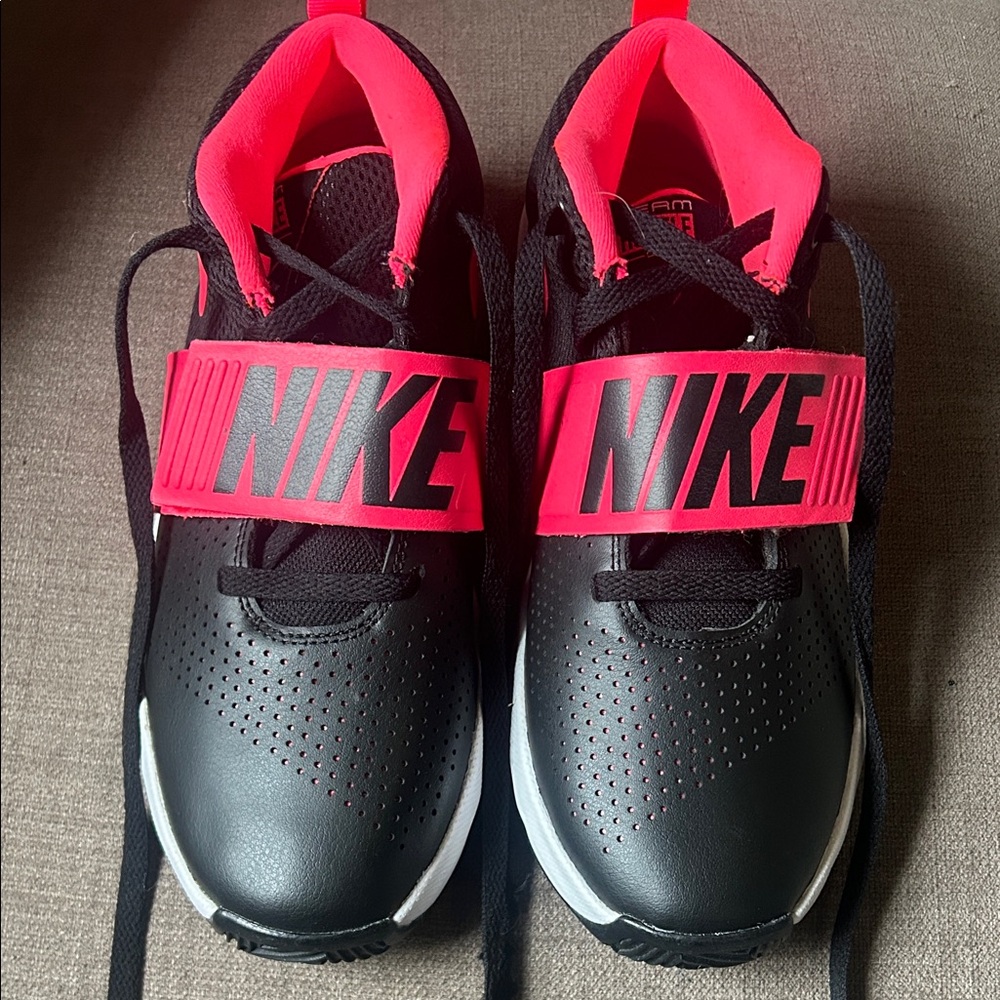 Nike Kids Black and Pink Sneakers
